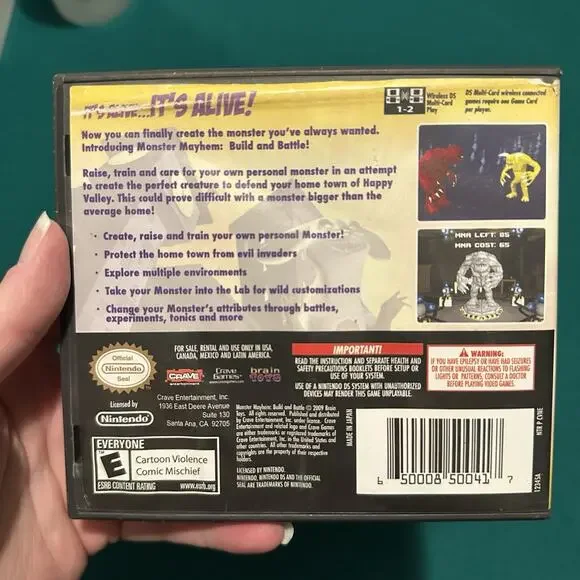 Monster Mayhem: Build and Battle (Nintendo DS, Complete in Case, Tested) - Picture 2 of 3